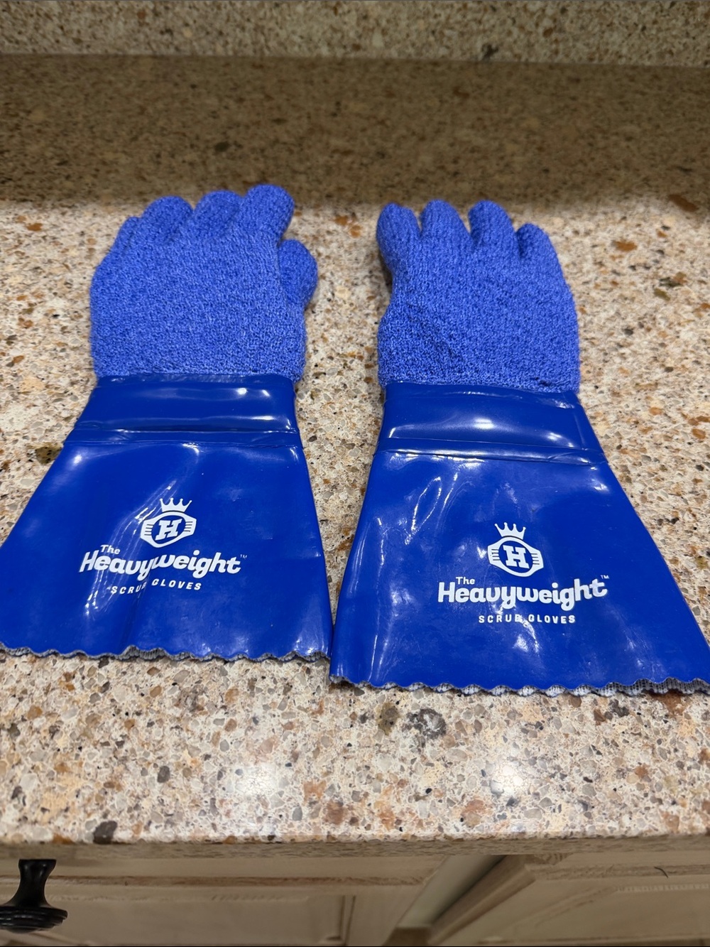 Blue Scrub Gloves - Blue